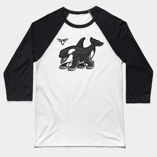 Siberian Orca Baseball T-Shirt by JenniferSmith